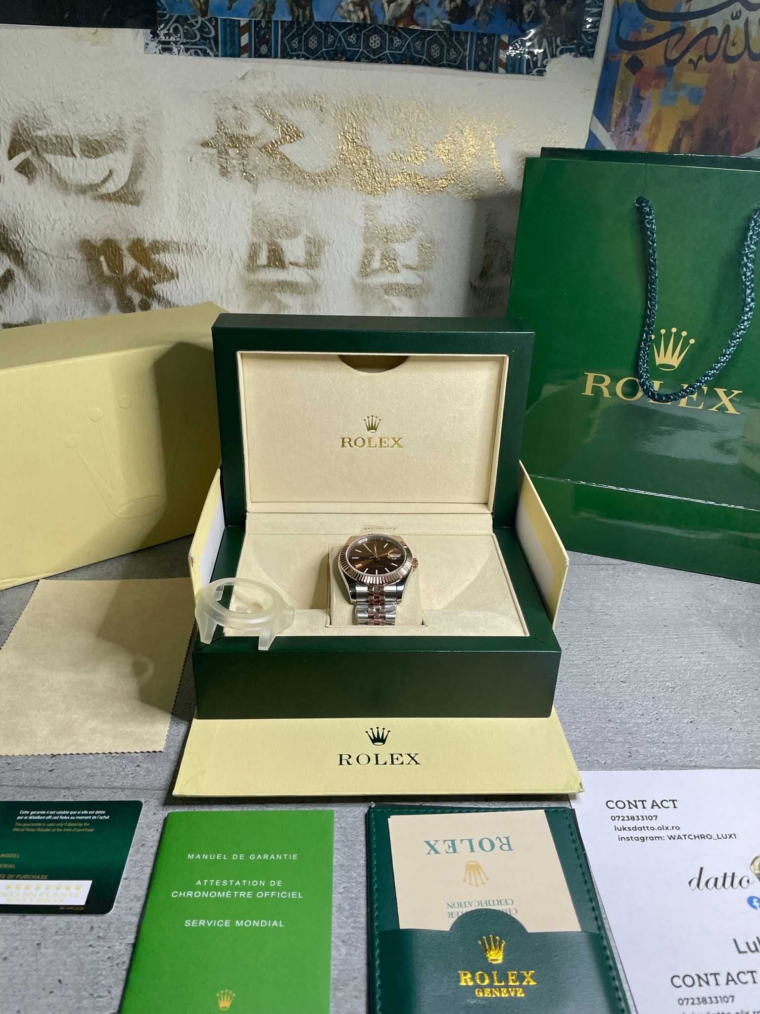 Rolex Date Just 40 MM Chocolate Brown Dial