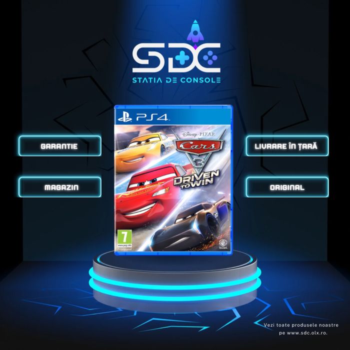 Cars 3: Driven to Win PS4 (Playstation 4) | Statia De Console | SDC