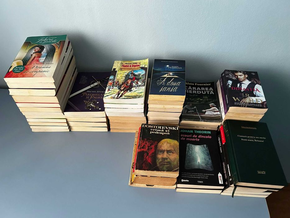 Lot 55 de cărți în stare bună –Dumas, Dostoievski, Ojog-Brașoveanu etc