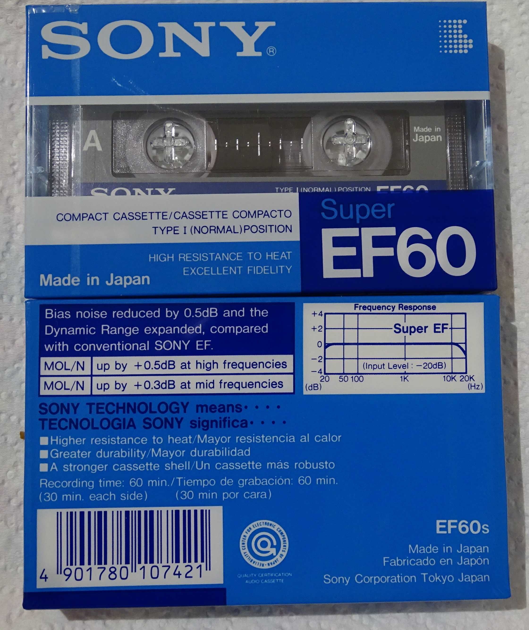 okazie Muzica pe casete SONY EF60 pt casetofon deck technics akai
