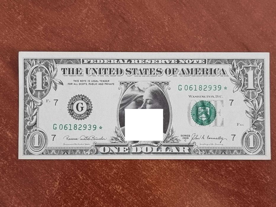 $1 Fantasy Banknote / USA Gag Note - bancnote 1 dolar de colectie 1969