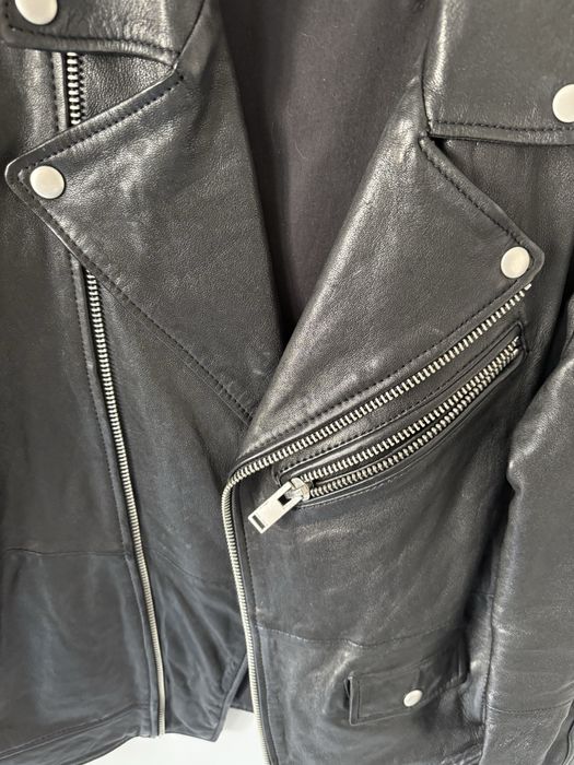 Geaca piele Zara M L neagra