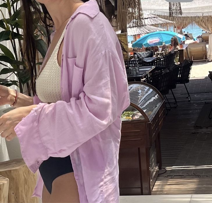 Zara ленена риза
