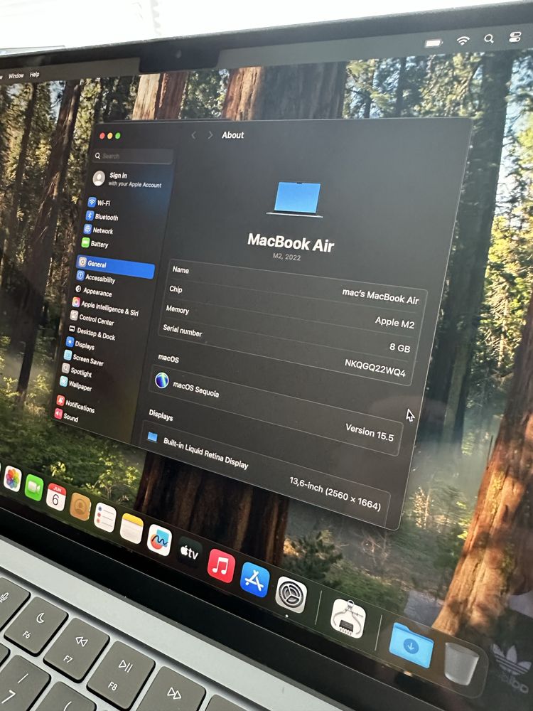 MacBook Air Sky Blue M2 13 inch 2TB 8Gb Nou cutie