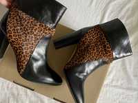 Botine cu toc piele Luxury Rebecca Balducci Made in Italy