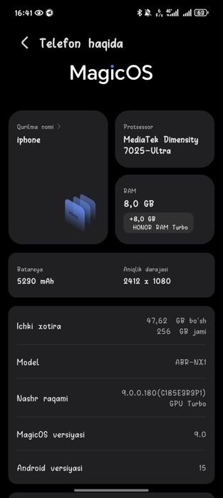 Honor 400 leite olmoqchi bolmaganlar boshni ogʻritma