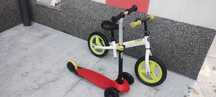 Vând bicicleta pentru copii fara pedale + trotineta cadou marca Decath