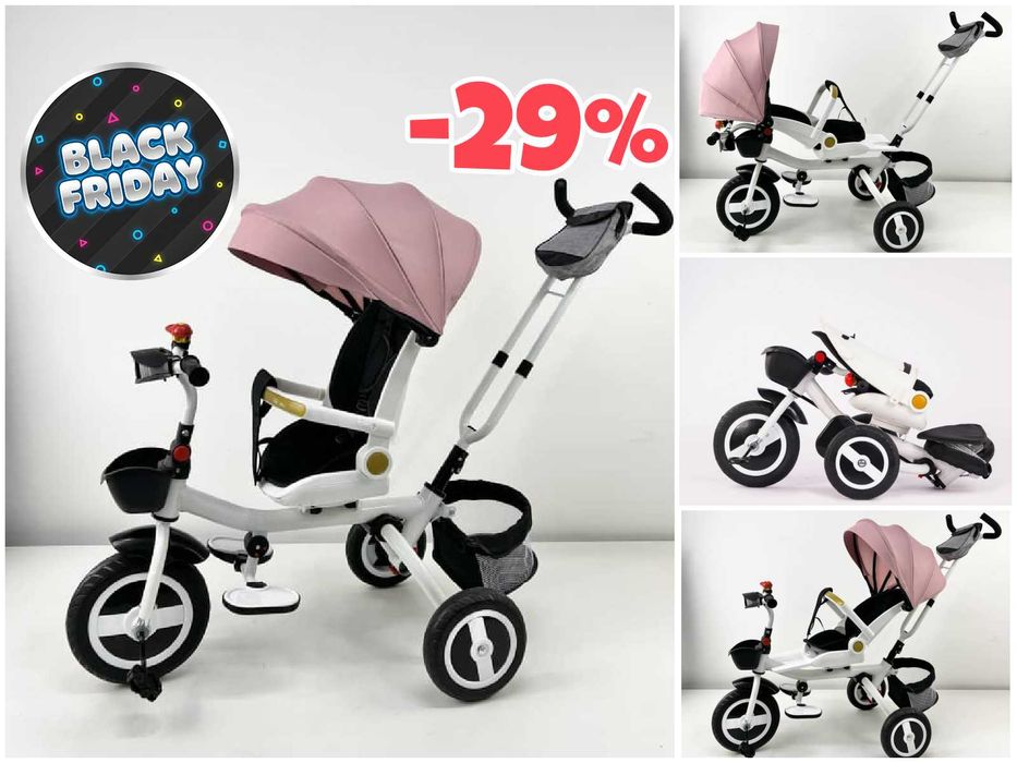 Tricicleta sunny copii 3in1 pliabila,scaun rotativ++ 29% BLACKFRIDAY