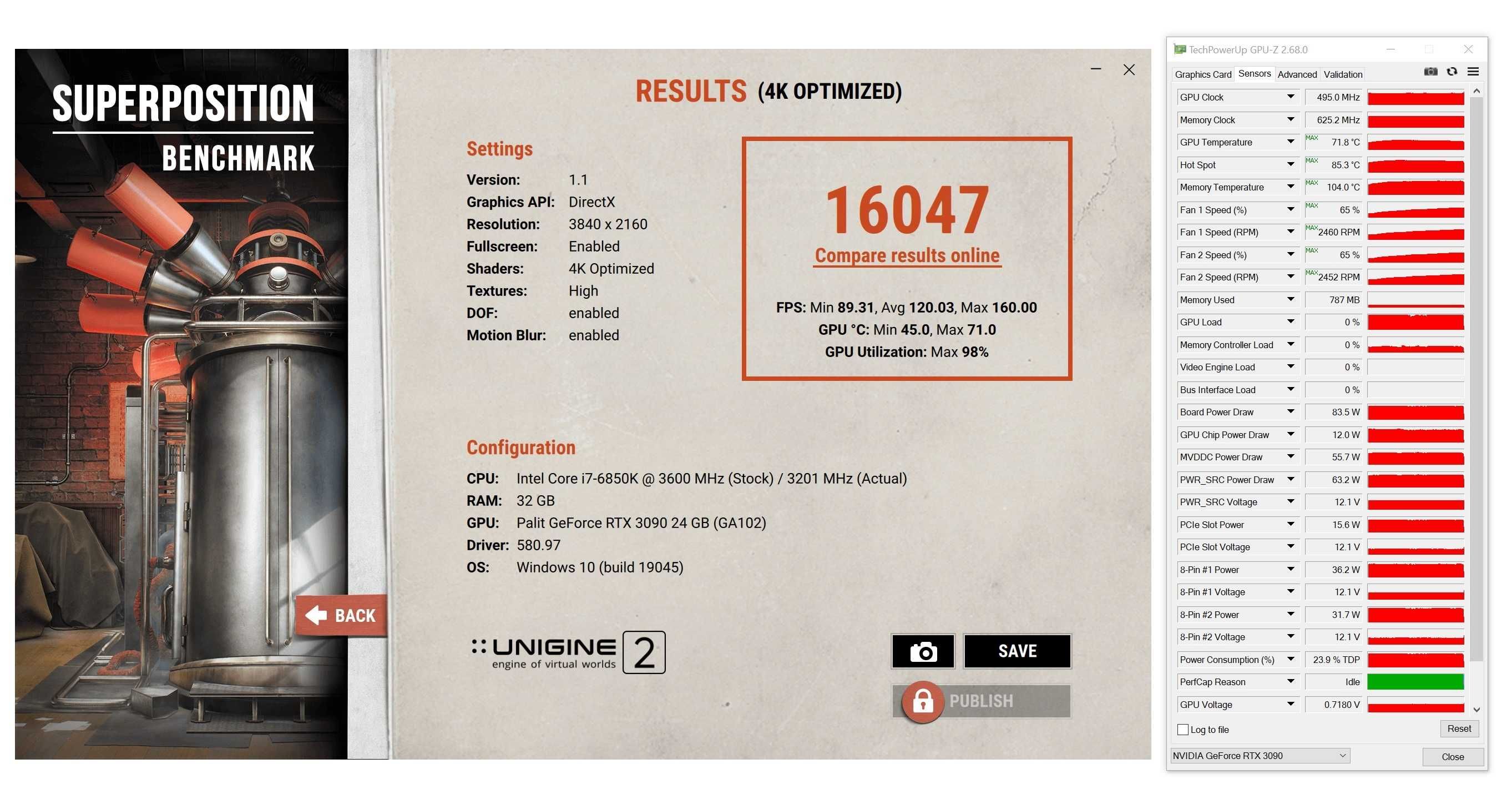 Видео карта GPU Palit RTX 3090 GamingPro 24GB GDDRX6 DisplayPort/HDMI