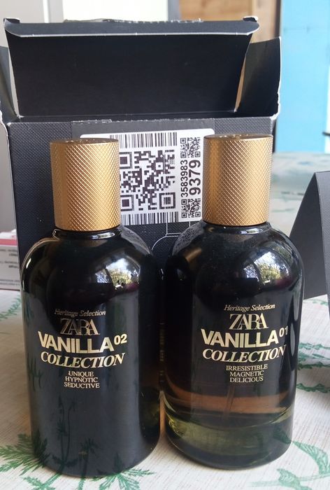 Мужские духи ZARA VANILLA (01)-100 ml + ZARA VANILLA (02)-100 ml