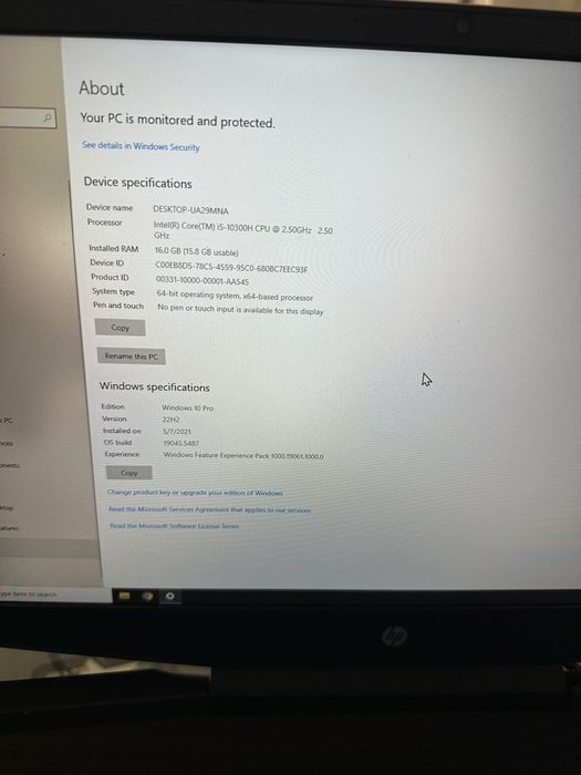 Hp pavilion gaming 15dk1015ng i5 Nvidia GeForce gtx