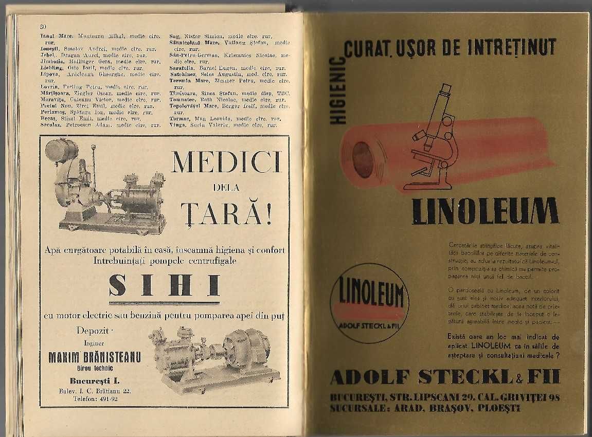 Anuarul Medical 1938 ed. Aesculap carte de colectie