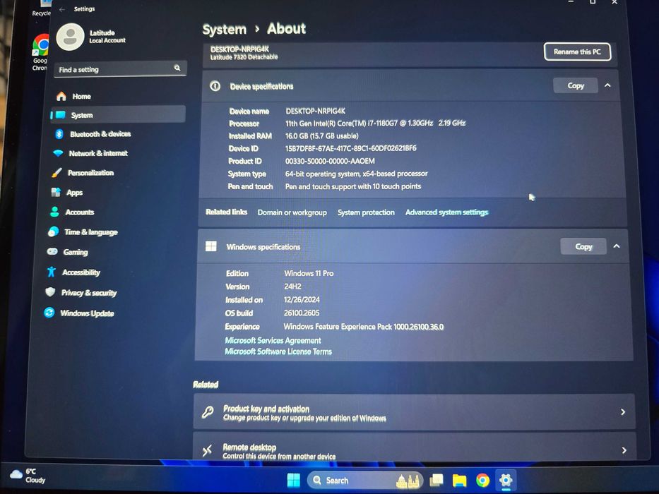 BLACK FRIDAY Dell Latitude 7320 2in1 LTE eSIM Tablet EN-KB Stylus FPT