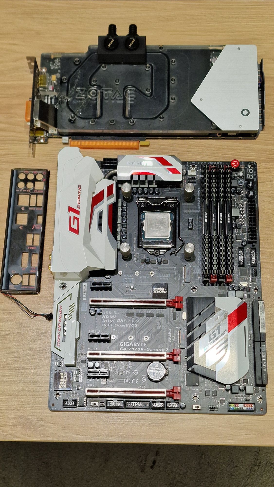 EK Water Cooling + Z170X Gaming 7 + I7 6700k + GTX 1080 + 32GB DDR4