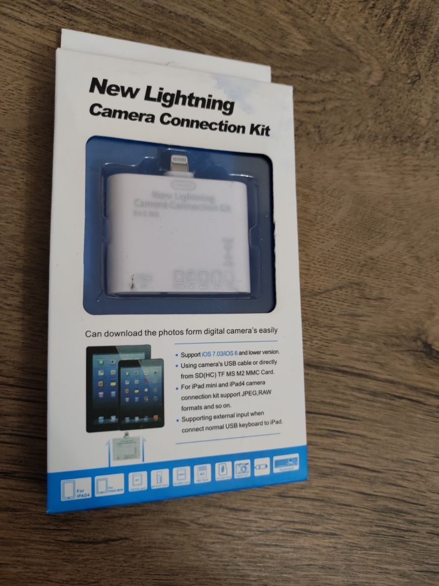 New Lightning Camera Connection Kit for iPad