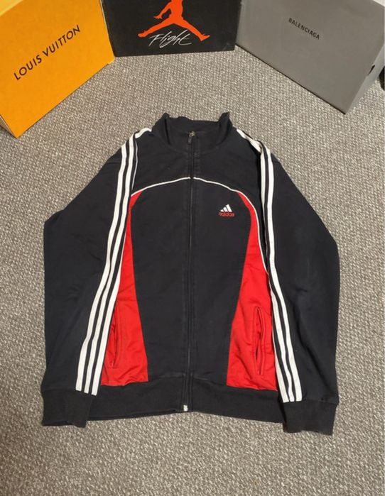 Hanorac Adidas Vintage Zip Up mărime XXL fit M-L