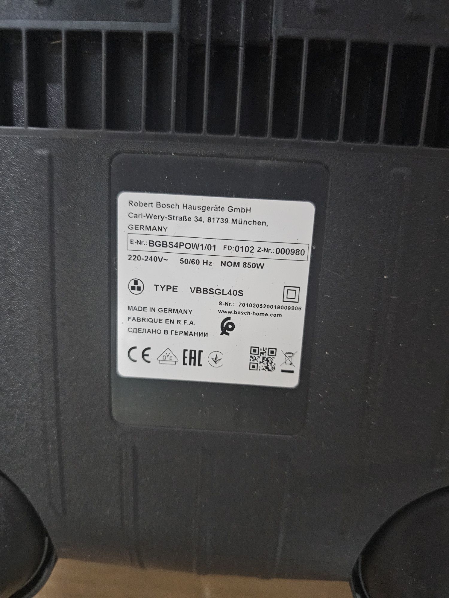 Aspirator cu sac Bosch serie 4