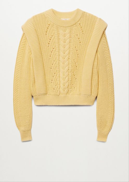 Плетена блуза и елек Mango