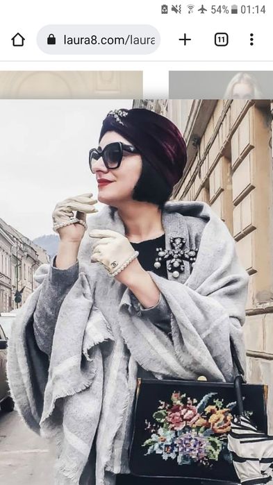 Brosa pandantiv cruce  Laura8 handmade original