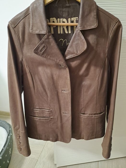 sacou dama de piele naturala