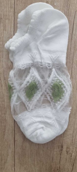 4 бр. красиви прозрачни чорапки с цветя, one size