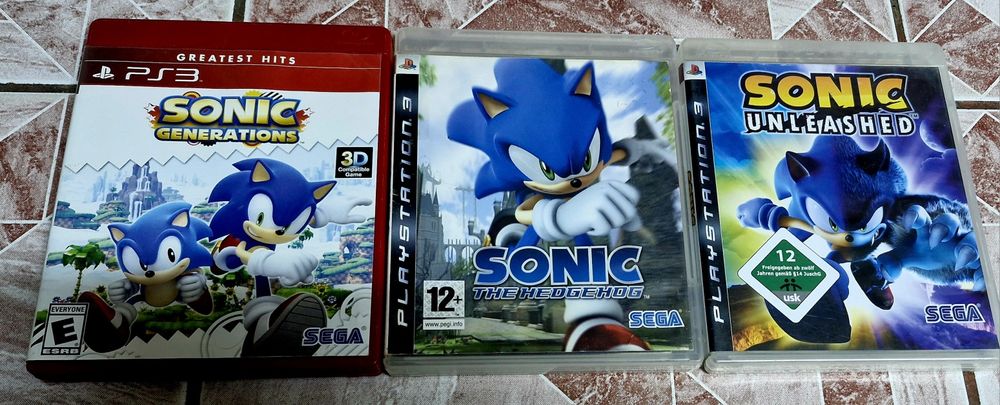 Sonic Generations/Sonic The Hedgehog/Sonic Unleashed PS3/PlayStation 3