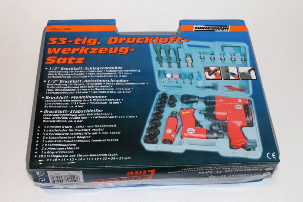 пневматичен комплект MANNESMANN 33 части, Германия