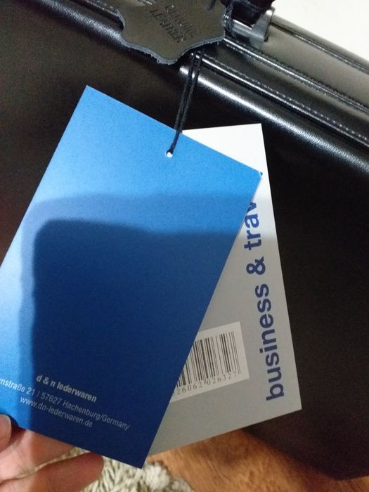 Servieta diplomat din piele, nouă,  D&N