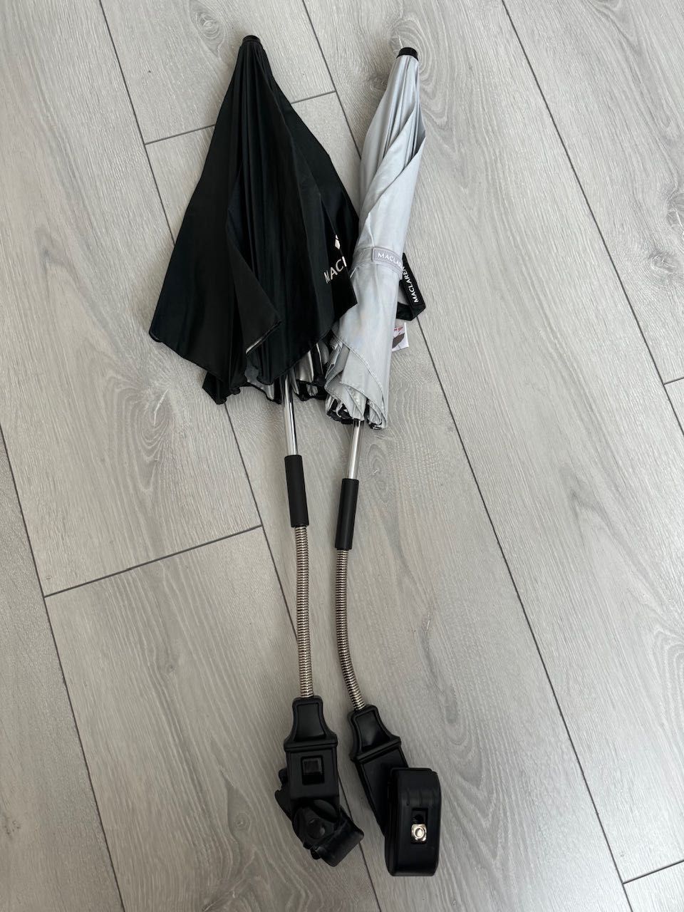 2 бр. Maclaren Чадъри за количка Black И Silver