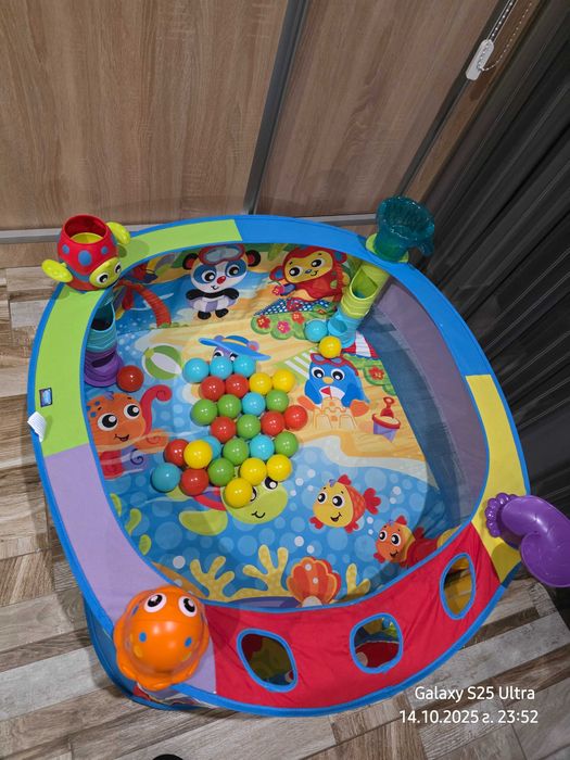 Активна гимнастика/Басейн Playgro с 30 топки, 80 х 80 см