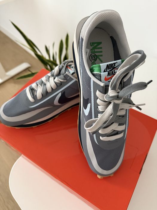 Nike LD Waffle sacai x CLOT Kiss of Death 2 Cool Grey US10.5 EUR44.5