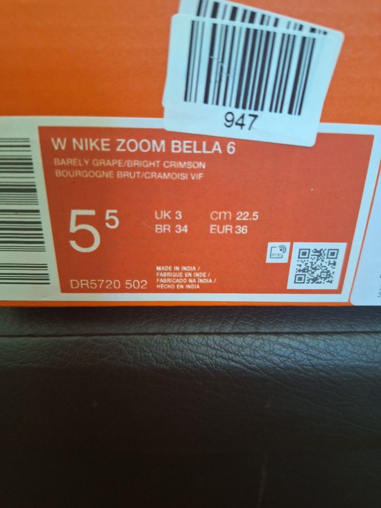 NIKE zoom bella 6  - 36 номер
