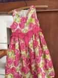 Rochita fetite 8-11 ani, model floral, vara