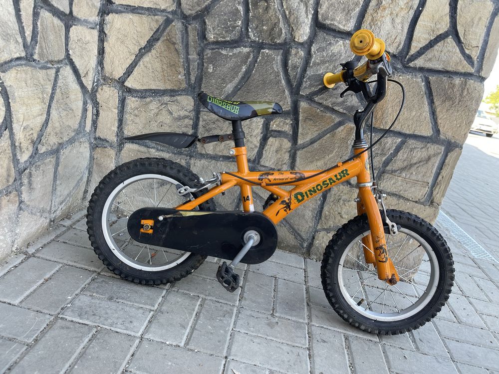 Bicicleta copii dinosaur roti 14”