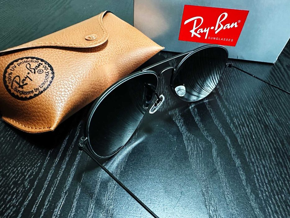 Ray-Ban Aviator Large Metal II оригинални слънчеви очила с кожен калъф