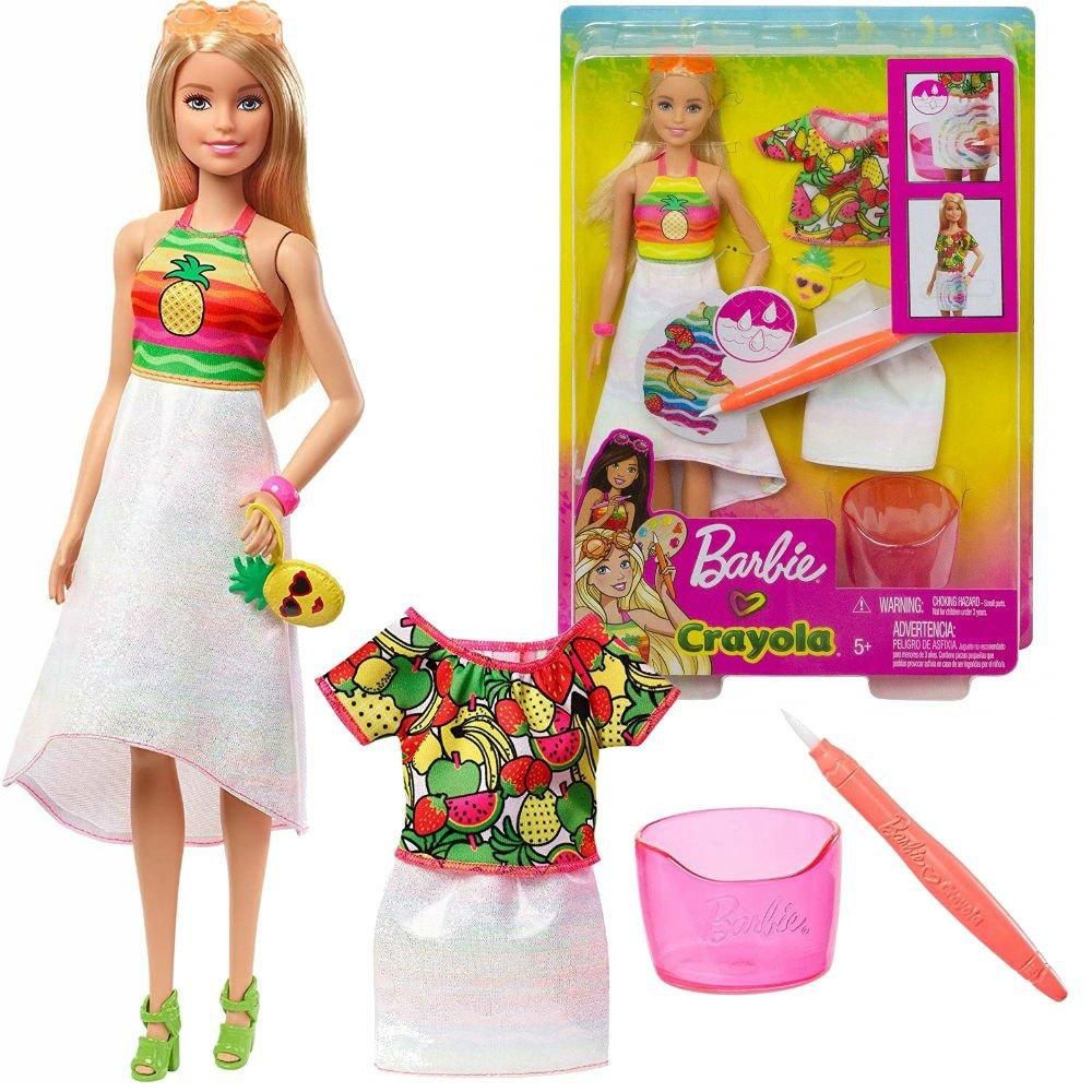 Кукла Барби crayola Фруктовый сюрприз