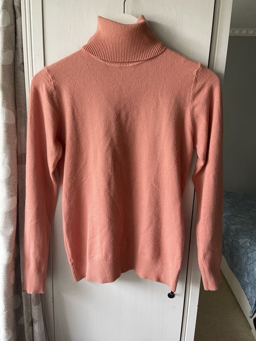 Maletă piersică cu lână și cașmir, M-XL