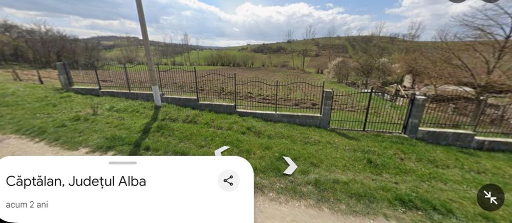 1900m² intravilan Valea Căptălanului