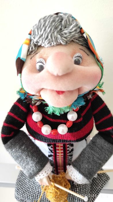 Кукла Баба Марта. Ръчна изработка.