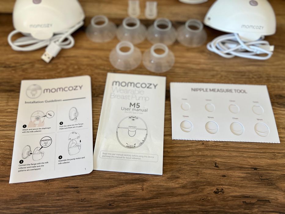 Pompa de san dubla momcozy M5 completa+accesorii extra