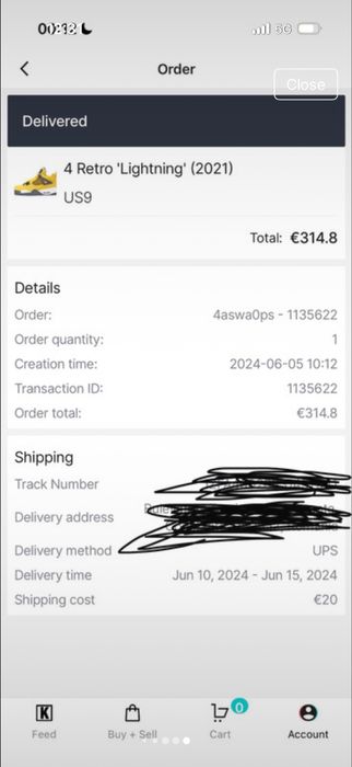 Jordan 4 Lightning originali