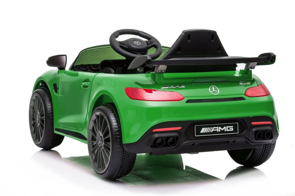 Masinuta electrica pentru copii 1-3 ani cu roti moi Mercedes GTR Verde