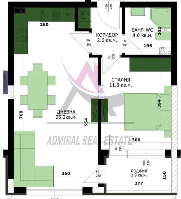 Продава се Двустаен апартамент в Варна, Кайсиева градина - 60 кв.м за 1717 €/кв.м - Снимка #2