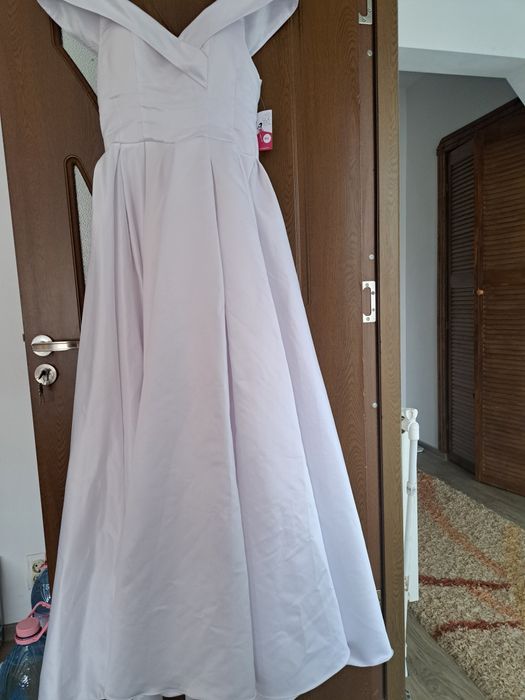Rochie alba lunga mireasa/cununie/botez