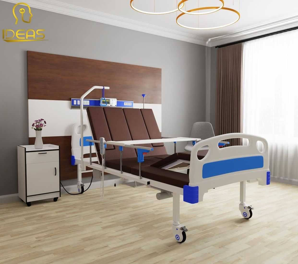 Кровать для заботы пациентов многофункциональная электрическая