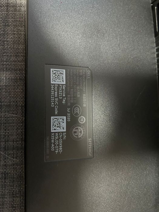 Monitor Gaming curbat LED VA DELL S2721HGF, 27", Full HD,  144Hz