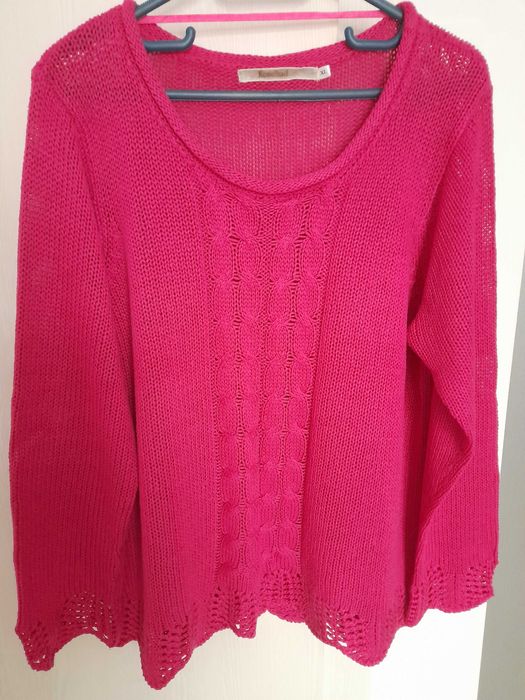 Pulover dama roz fucsia