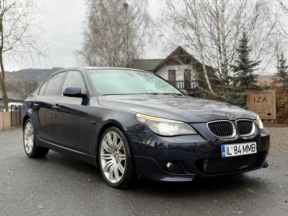 BMW E60 LCI 535d 286 cp  joistyck /trapa/ head up/hi-fi/faruri adaptat