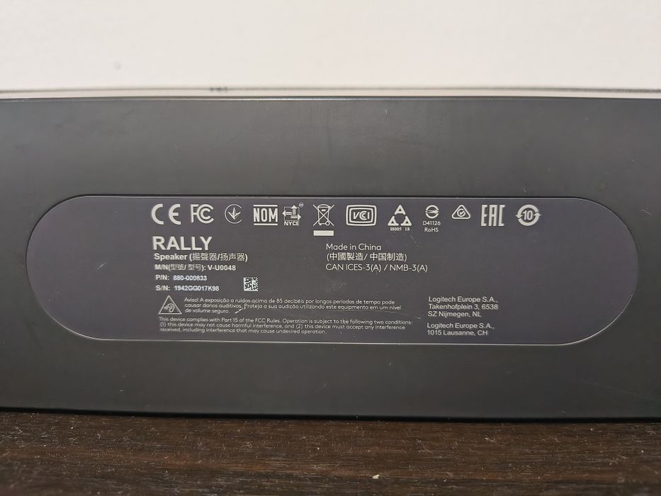 Boxe Logitech Rally