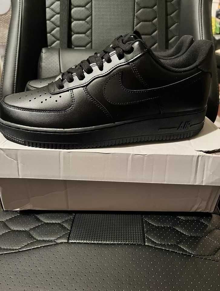 Найк/Nike Air Force 1 Triple Black 36,37,38,39,40,41,42,43,44,45,46,47